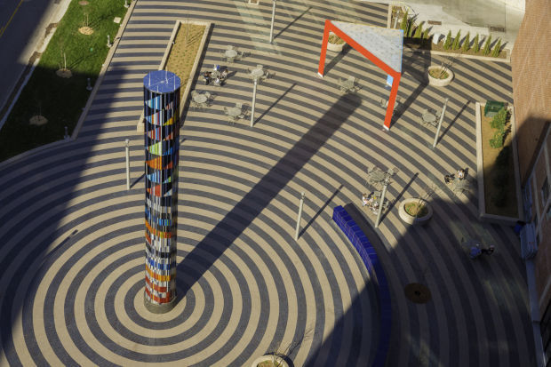 Aerial view of LCF Tower Square